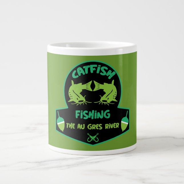 Cat Fishing Au Gres Jumbo-Tasse (Vorderseite)