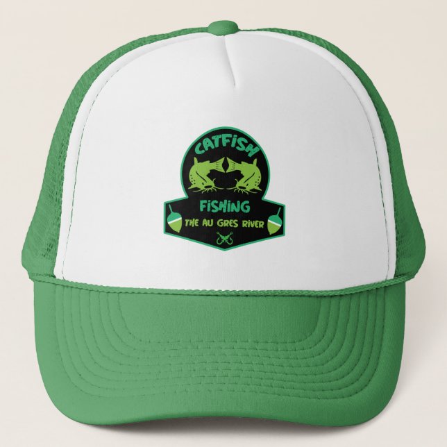 Cat Fishing Au Gres Truckerkappe (Vorderseite)