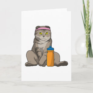 Cat Fitness Drinking Mug Karte