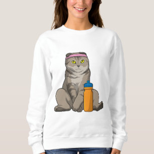 Cat Fitness Drinking Mug Sweatshirt