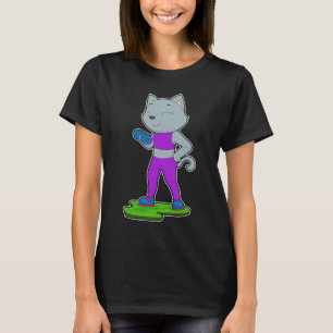 Cat Fitness Dumbell T-Shirt