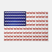 Cat Flag 4. Juli Patriotic American Kitty
