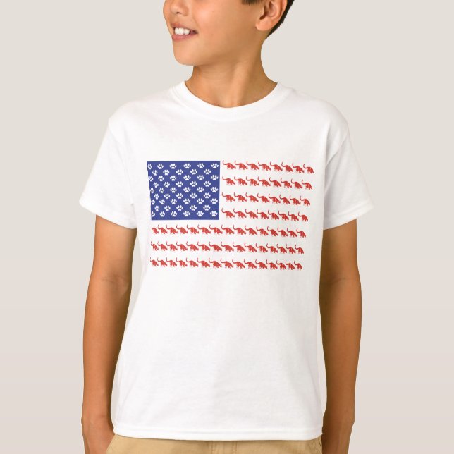 Cat-Flag-T-Shirt T-Shirt (Vorderseite)