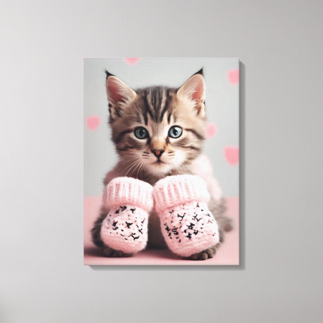 Cat Foto Art Leinwanddruck (Vorderseite)