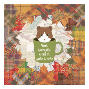 Cat-Foto-Erweiterung im Herbst Fotodruck