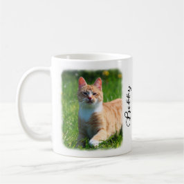 Cat-Foto mit Individuelle Name an verblichenen Gre Kaffeetasse