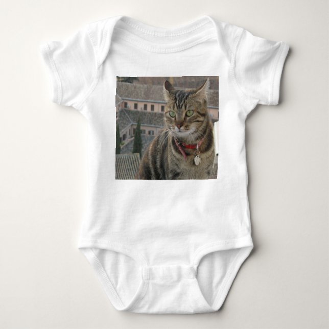 Cat Fotografy Baby Jersey Bodysuit, weiß Baby Strampler (Vorderseite)