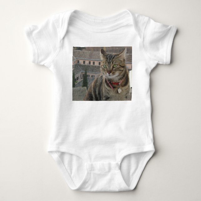 Cat Fotografy Baby Jersey Bodysuit, weiß Strampler (Vorderseite)