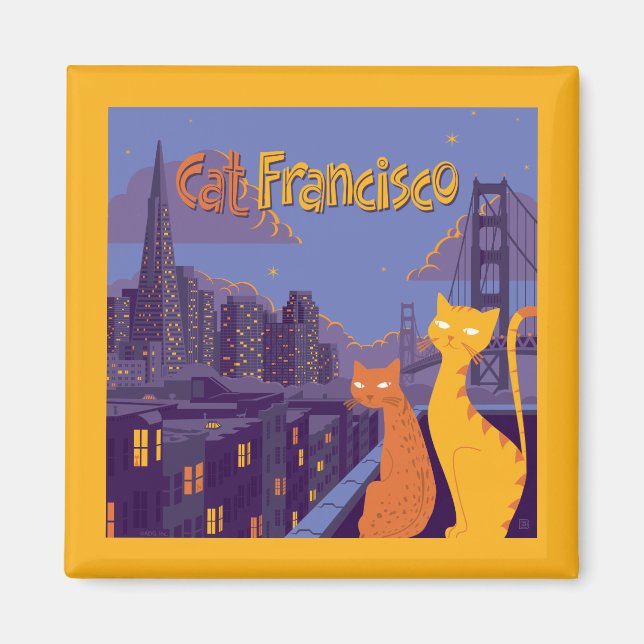 Cat Francisco Magnet (Vorne)