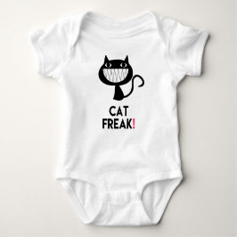 Cat Freak! Fun Baby Jersey Bodysuit Baby Strampler