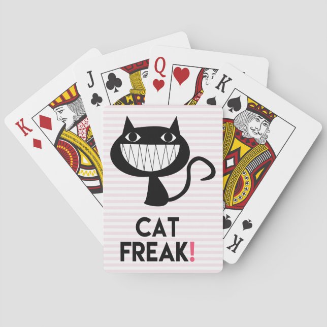 Cat Freak! Fun Bicycle® Poker Spielkarten (Rückseite)