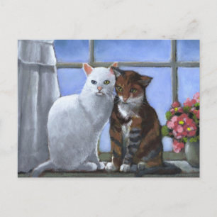CAT-FREUNDE: PASTEL ART POSTKARTE