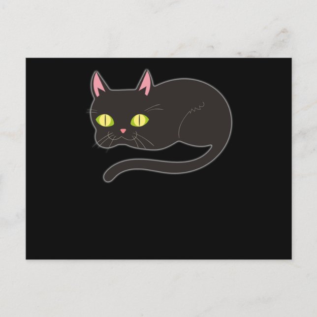 Cat Funny Design Katzen Niedlich Paw Pet Tiergesch Postkarte (Vorderseite)