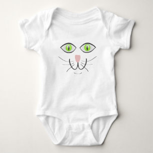 Cat Funny Face Cartoon-29034 Baby Strampler