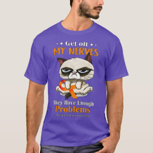 Cat Funny Multiple Sklerose Awareness T-Shirt