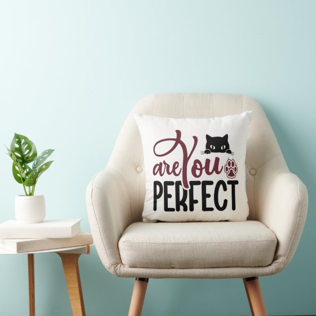 Cat Funny Quotes Kissen (Stuhl )