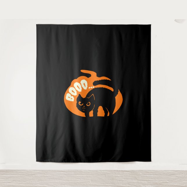 Cat Funny Wandteppich (Vorderseite)