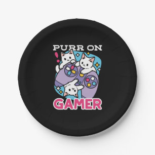 Cat Gamer Design - Purer On Gamer Joystick Art Pappteller