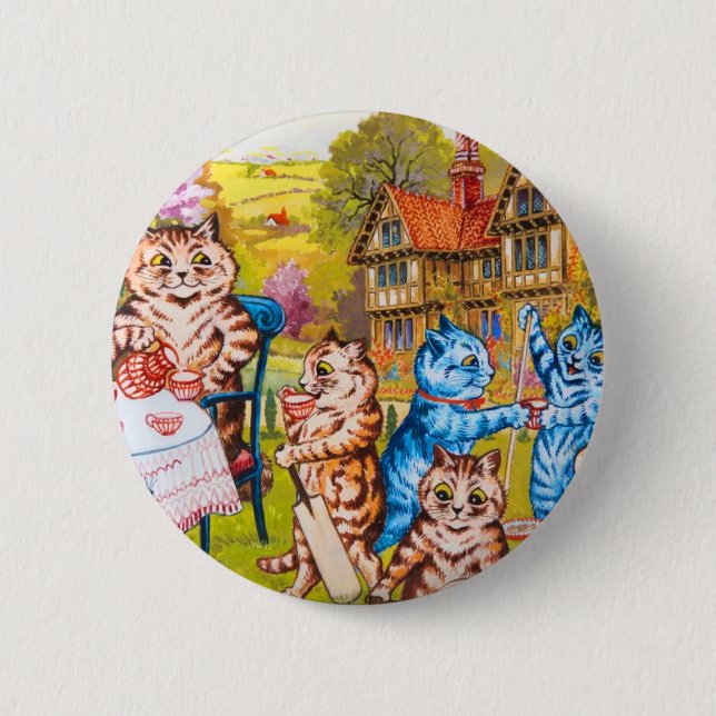 Cat Garden Party Button (Vorderseite)