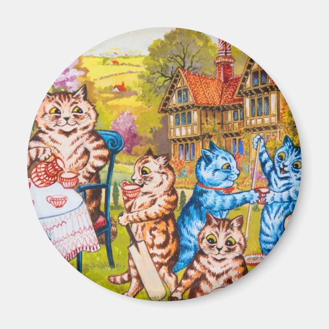 Cat Garden Party Magnet (Vorne)