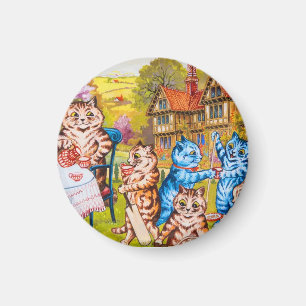 Cat Garden Party Magnet