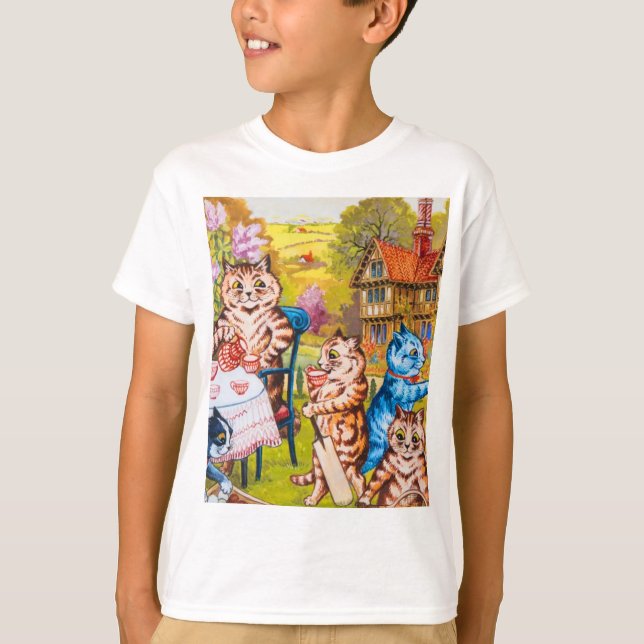 Cat Garden Party T-Shirt (Vorderseite)