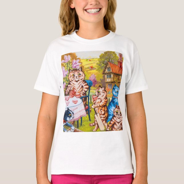 Cat Garden Party T-Shirt (Vorderseite)
