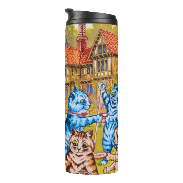 Cat Garden Party Thermosbecher (Nach rechts gedreht)