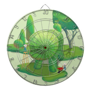 Cat Gardeners und Green Animal Bush Dartscheibe