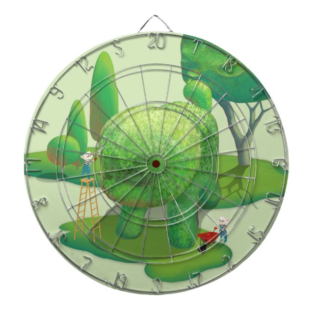 Cat Gardeners und Green Animal Bush Dartscheibe (vorne)