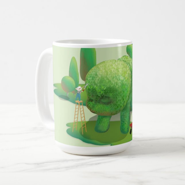 Cat Gardeners und Green Animal Bush Kaffeetasse (Vorderseite Links)