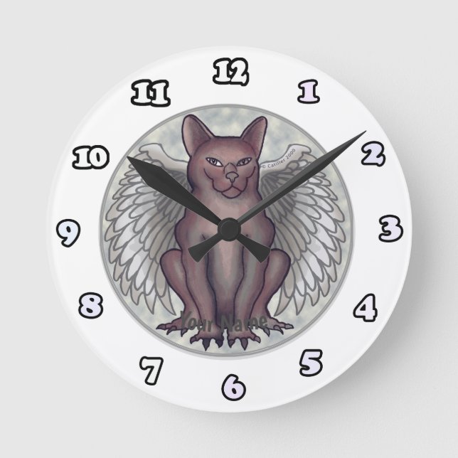 Cat Gargoyle Uhr (Vorderseite)