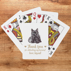 Cat-Gastgeschenk Hochzeit Spielkarten