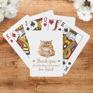 Cat-Gastgeschenk Hochzeit Spielkarten