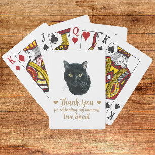 Cat-Gastgeschenk Hochzeit Spielkarten