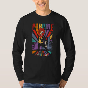 Cat Gay Pride Lgbtq Daddy Lion Purride Cooler Stol T-Shirt