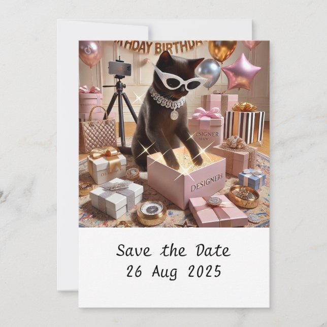 CAT-Geburtstagspartei Einladung (Vorderseite)