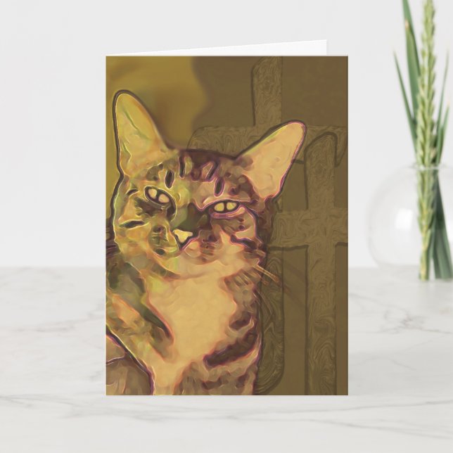 Cat-Gedenkkarte Karte (Vorderseite)