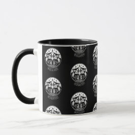 Cat Gemini Zodiac Black Tasse