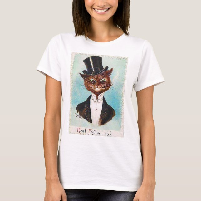 Cat Gentleman, Louis Wain T-Shirt (Vorderseite)