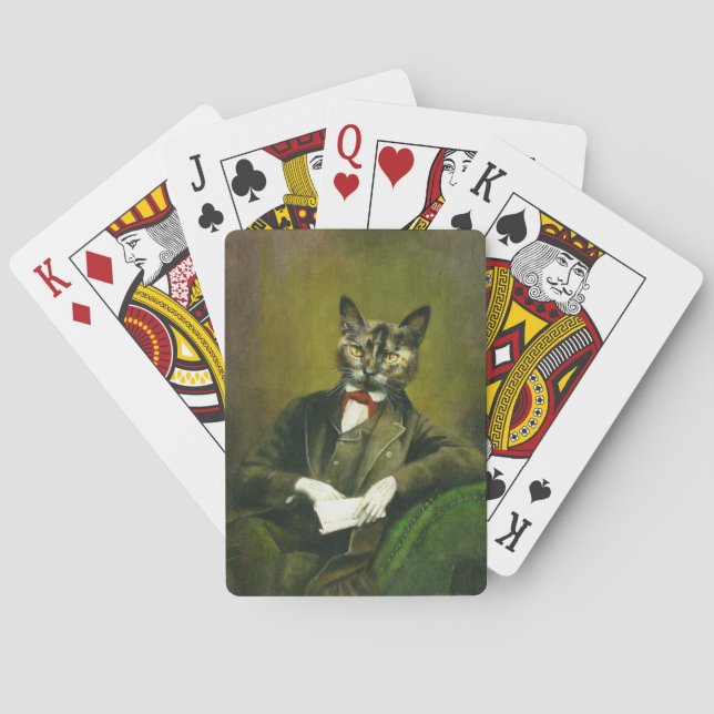 Cat Gentleman Spielkarten (Rückseite)