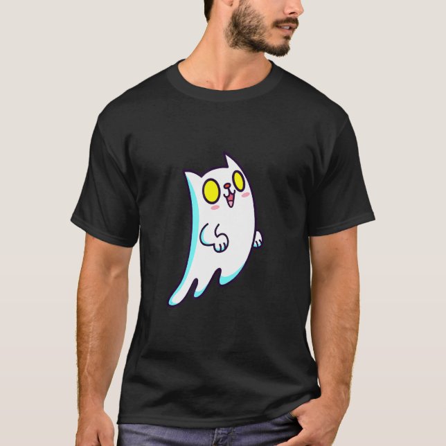 Cat Ghost T-Shirt (Vorderseite)
