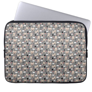 Cat Gift Niedliches Katzenmuster Childisch Laptopschutzhülle