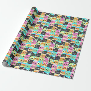 Cat Gift Niedliches Kawaii Cat Pattern Geschenkpapier