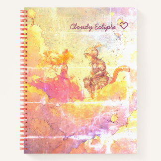 Cat Girl Princess & Cat Knight Boy Spiral Notebook Notizbuch