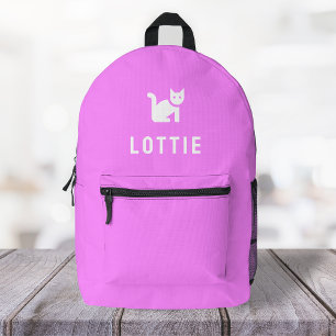 Cat Girls Hübsch Girls Niedlich Pink Bedruckter Rucksack