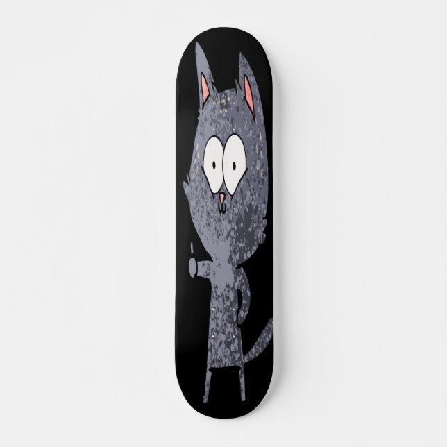 Cat Giving Thumbs up Skateboard (Vorne)
