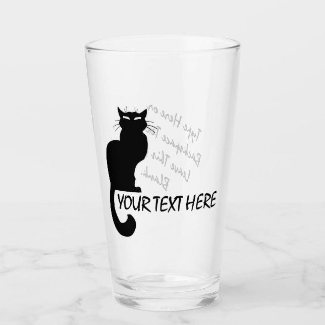 Cat Glasses Personalisiert Cat Lover Brillen Glas (Vorderseite)