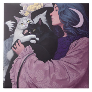 Cat Goddess Fliese