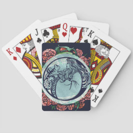 Cat Goddess Rose Spielkarten